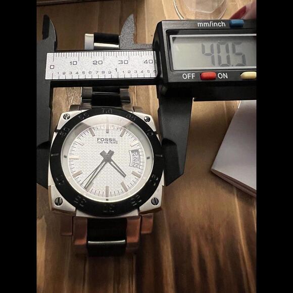 FOSSIL BLUE AM4035 ALL STAINLESS STEEL MEN'S WATCH - Picture 6 of 9